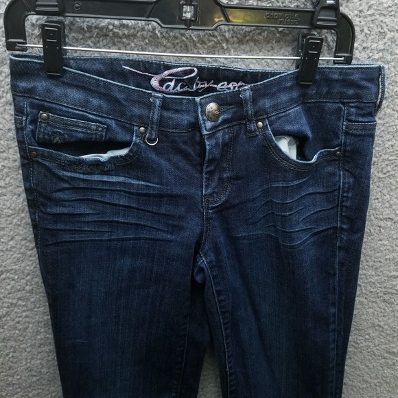 Esprit Women's 2 EDC Blue Straight Jeans 32" 32.5" 7.5" - Picture 2 of 12